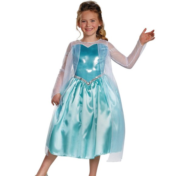 Disney Frozen Elsa (Anna's Sister) Snow Queen Costume Dress S 4-6 🆕 NWT!